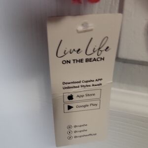 NWT Cupshe Life on the Beach Coral Sweater